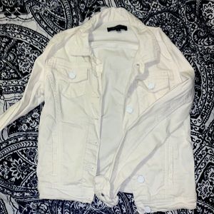 White Jean spring jacket